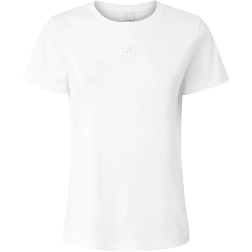 T-shirt Donna Pinko - Bussolotto T-Shirt Jersey Logo - Bianco