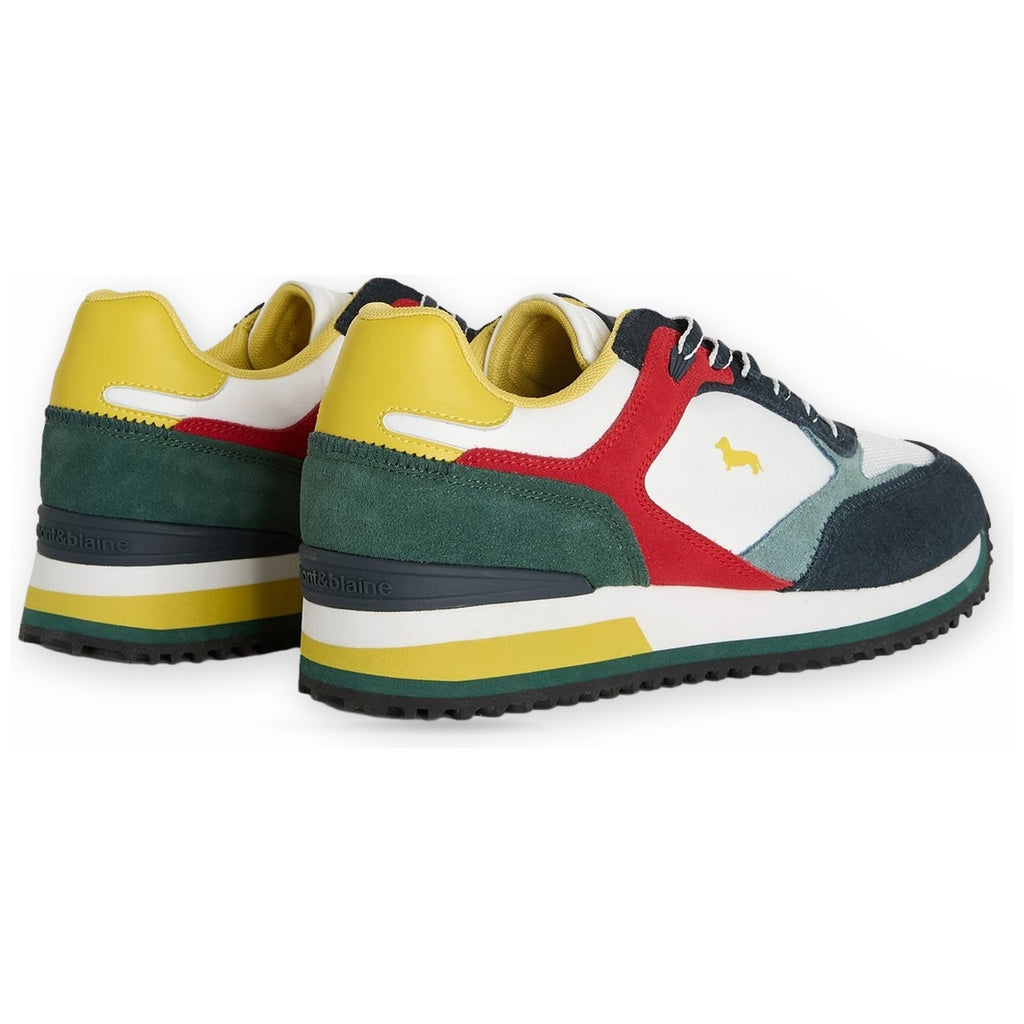 Sneaker Uomo Harmont & Blaine - Scarpa Uomo Camoscio - Tex Fabric - Multicolore