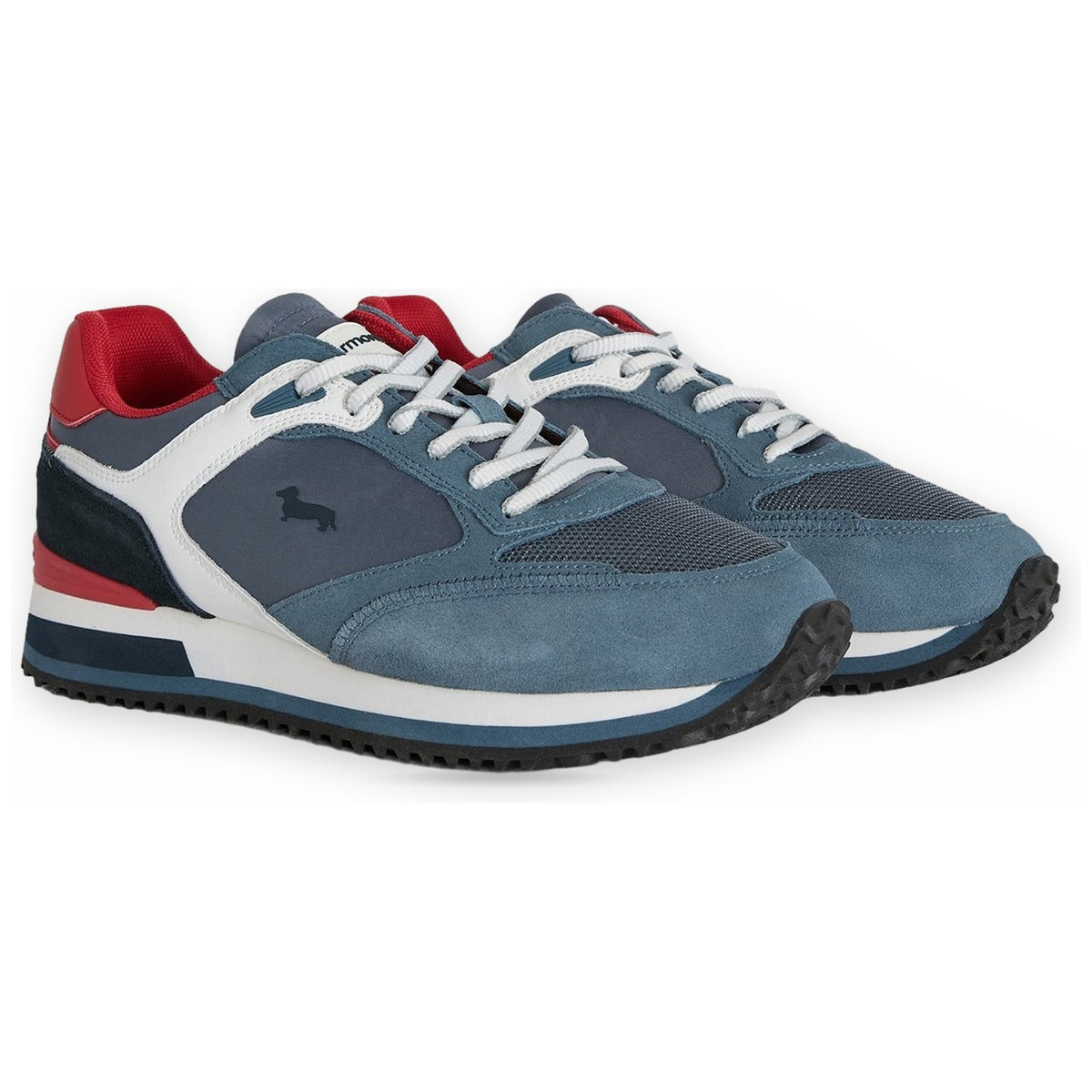 Sneaker Uomo Harmont & Blaine - Scarpa Uomo Camoscio - Tex Fabric - Avio
