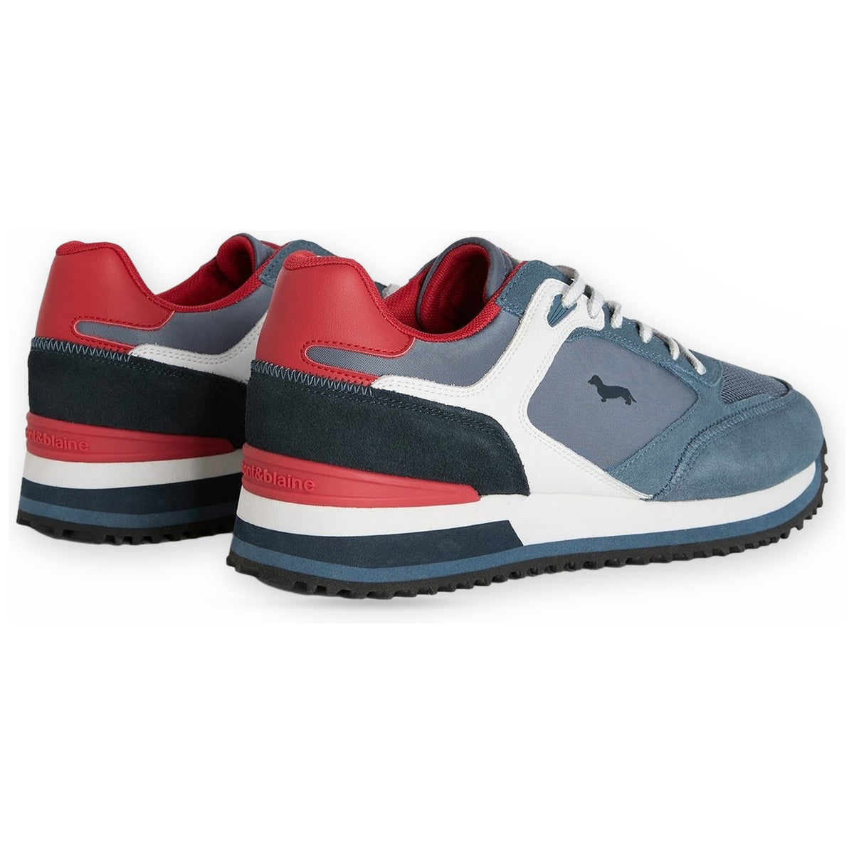 Sneaker Uomo Harmont & Blaine - Scarpa Uomo Camoscio - Tex Fabric - Avio