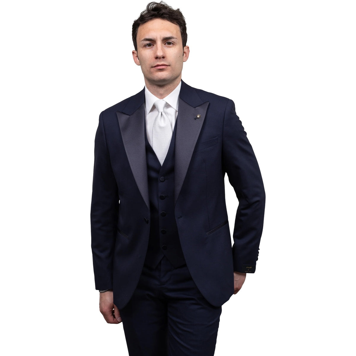 Abiti Uomo Manuel Ritz - Abito Con Gilet - Blu-Gianni Foti