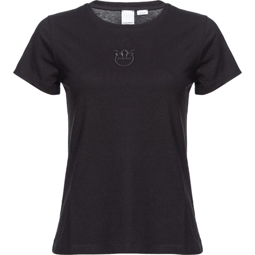 T-shirt Donna Pinko - Bussolotto T-Shirt Jersey Logo - Nero