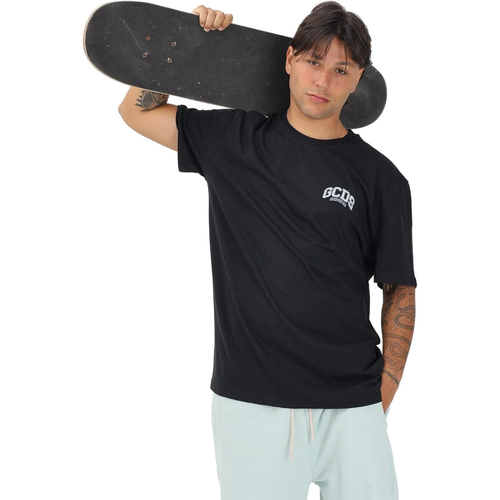 T-shirt Uomo Gcds - Logo Lounge Ss T-Shirt - Nero-Gianni Foti