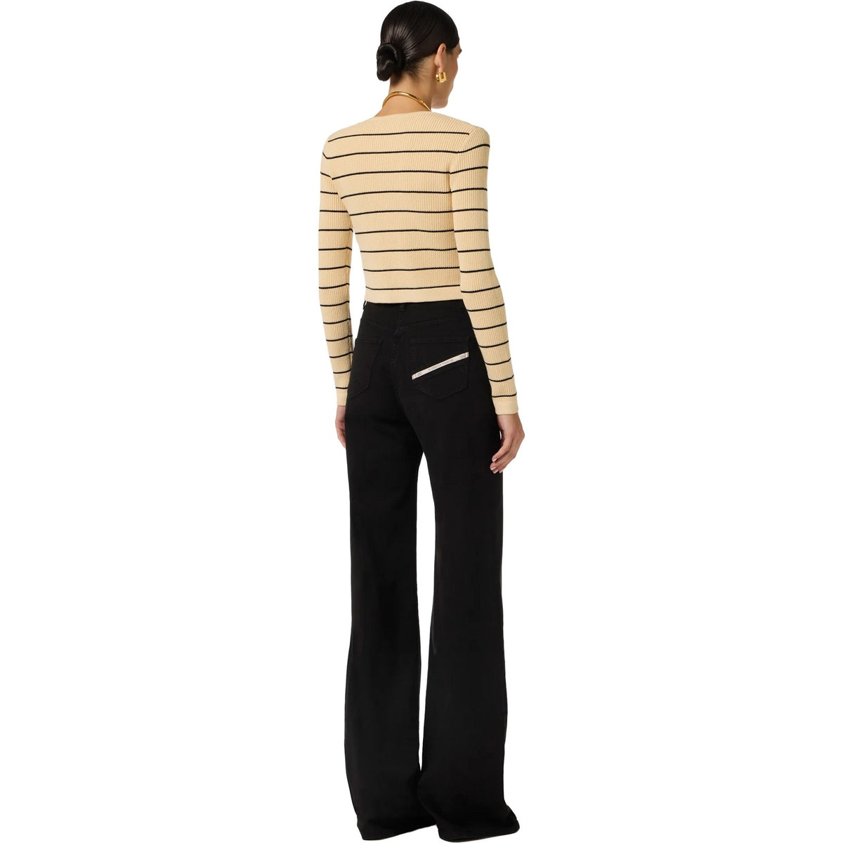 Pantaloni Donna Elisabetta Franchi - Pantalone mod. jeans - Nero
