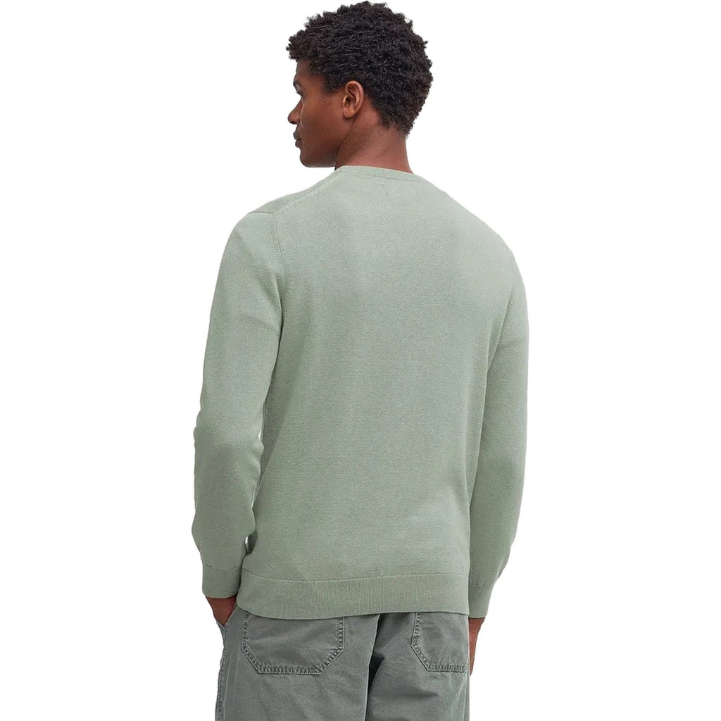 Maglioni Uomo Barbour - Pima Cotton Crew - Verde-Gianni Foti