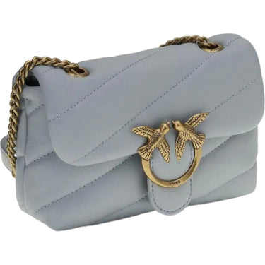 Borse a spalla Donna Pinko - Love Baby Puff C Sheep Nappa - Azzurro