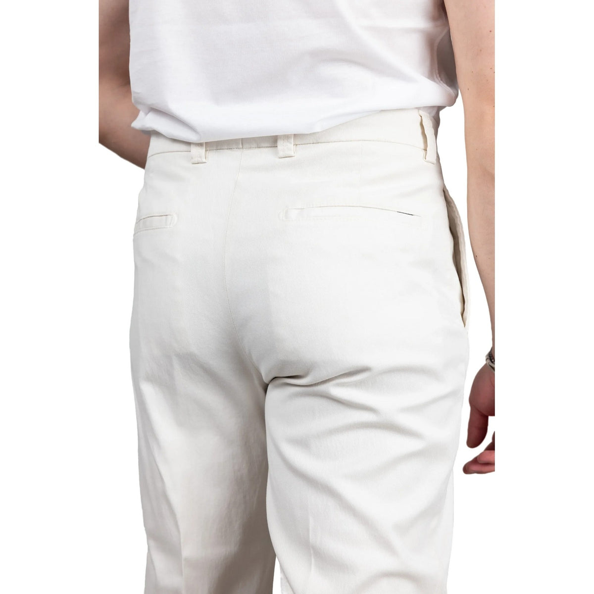 Pantaloni Uomo Berwich - Pantalone morello elax-GD - Panna