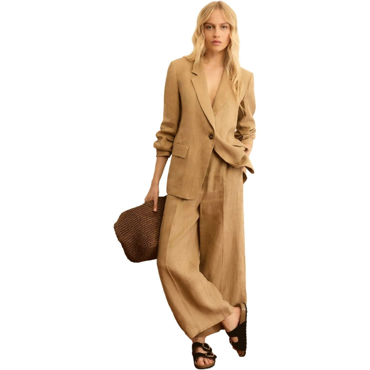 Pantaloni Donna Emme - Pantalone - Beige-Gianni Foti
