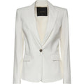 Giacche Donna Pinko - Freda Giacca Lino Stretch - Bianco