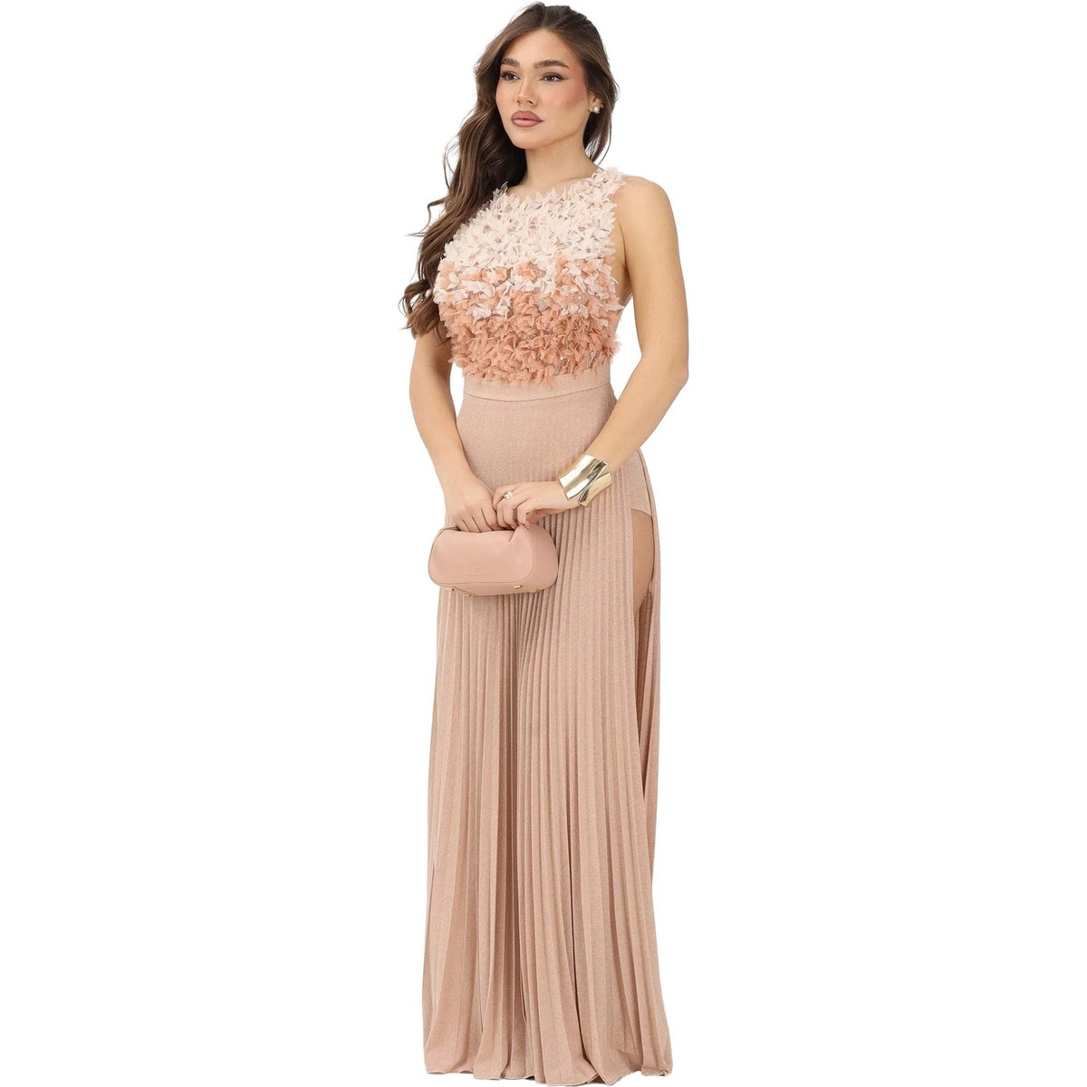 Vestiti da sera e cerimonia Donna Elisabetta Franchi - Abito - Beige