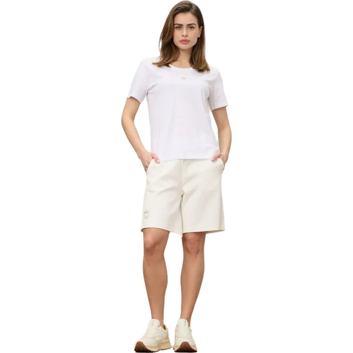 T-shirt Donna Blauer - Pumpies - Bianco-Gianni Foti