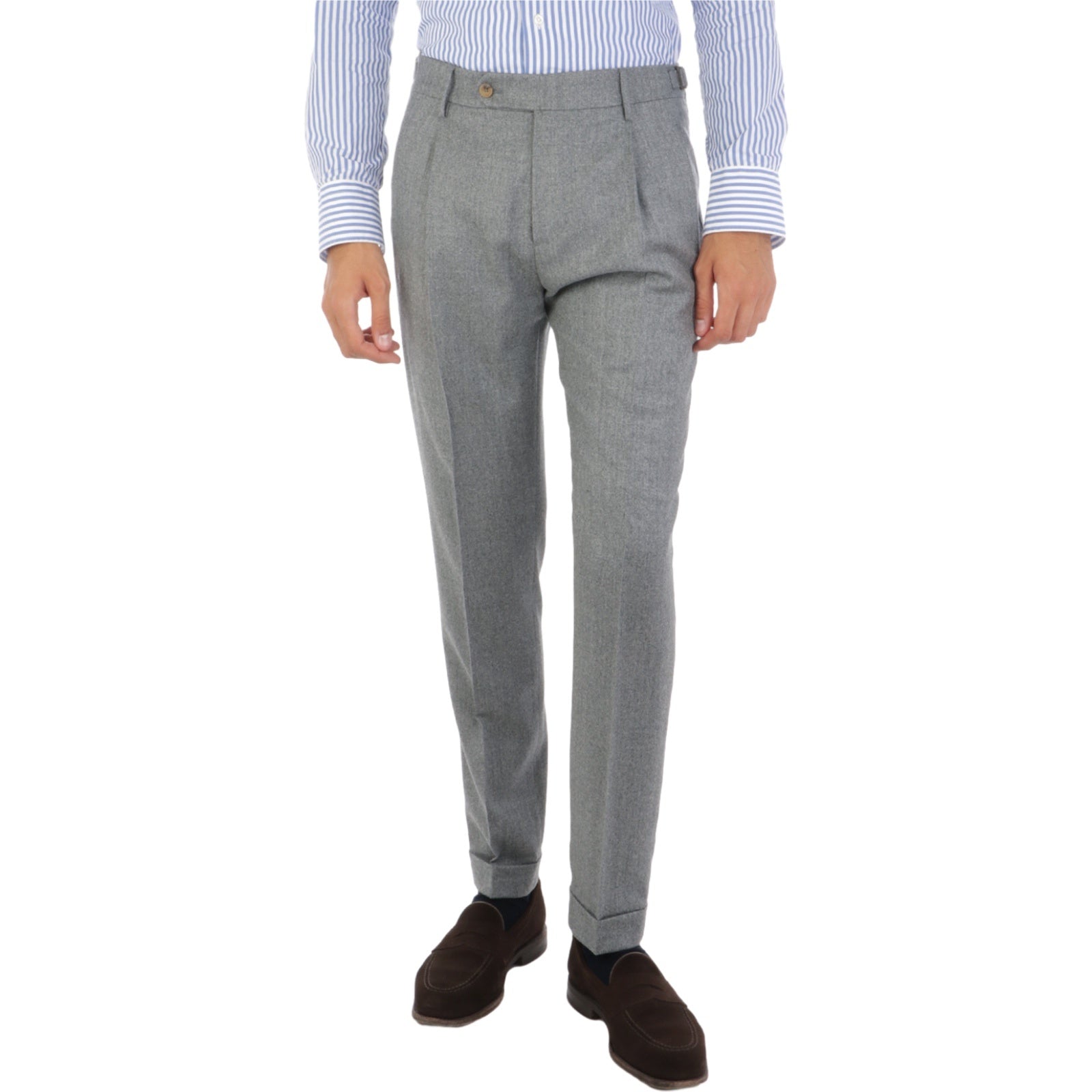 Pantaloni Uomo Berwich - Pantalone Relaxed Fit - Grigio