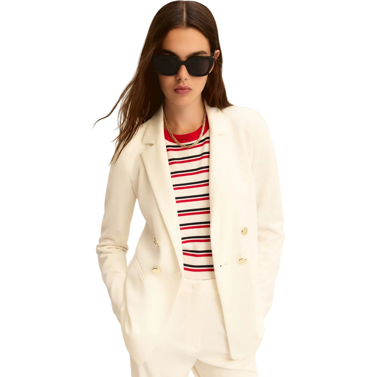 Giacche Donna Emme - Giacca in jersey - Bianco-Gianni Foti