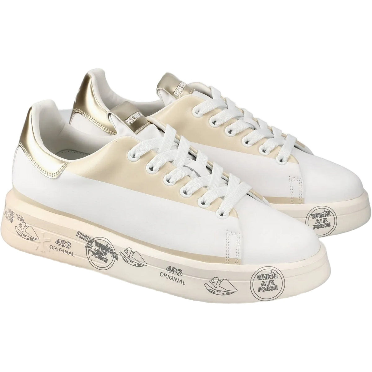 Sneaker Donna Premiata - Belle - Bianco-Gianni Foti