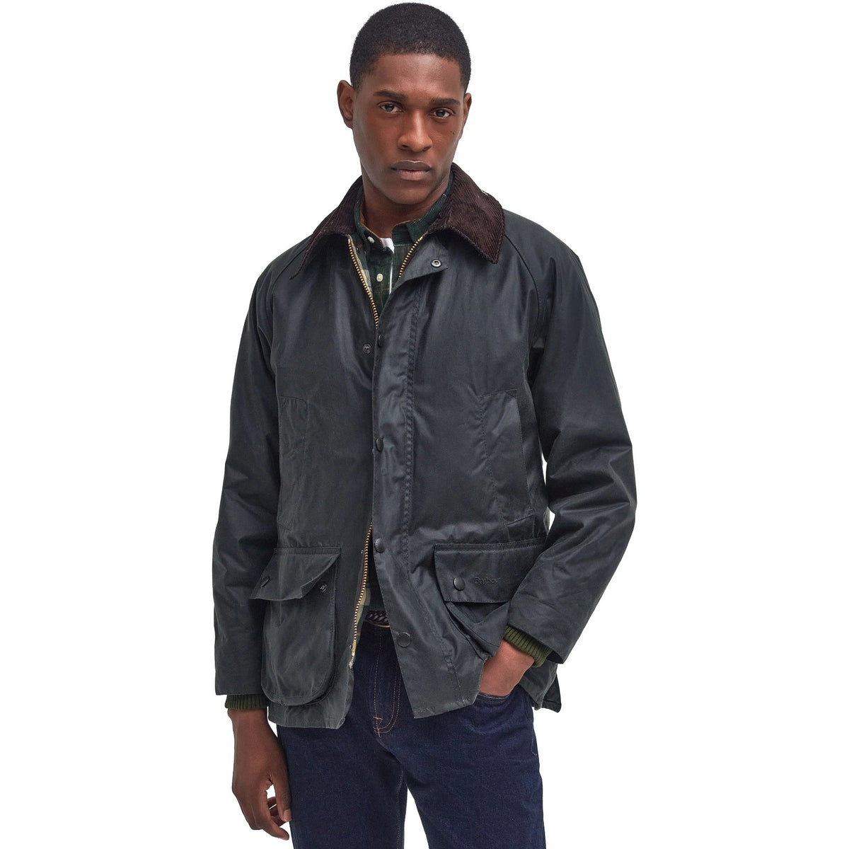 Giubbotti Uomo Barbour - Bedale Wax Jacket - Verde-Gianni Foti