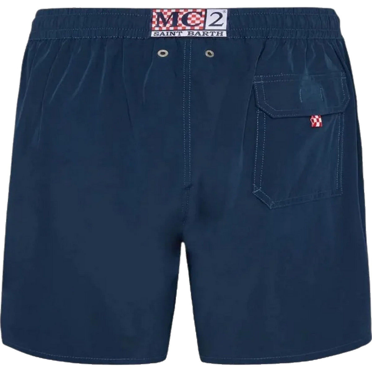 Pantaloncini e calzoncini Uomo Mc2 Saint Barth - Comfort Swimshort Made With Elastic Fabric - Blu