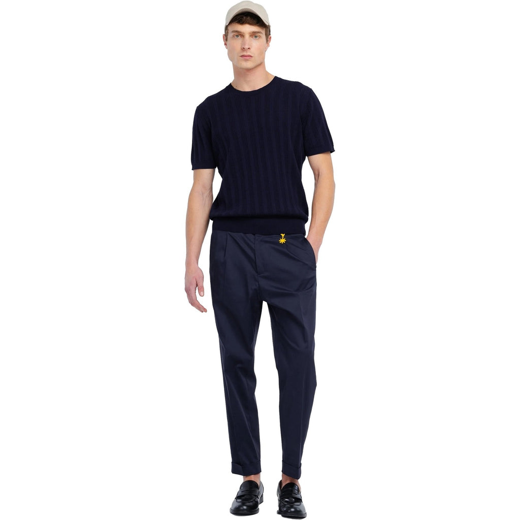Pantaloni Uomo Manuel Ritz - Pantalone - Blu-Gianni Foti