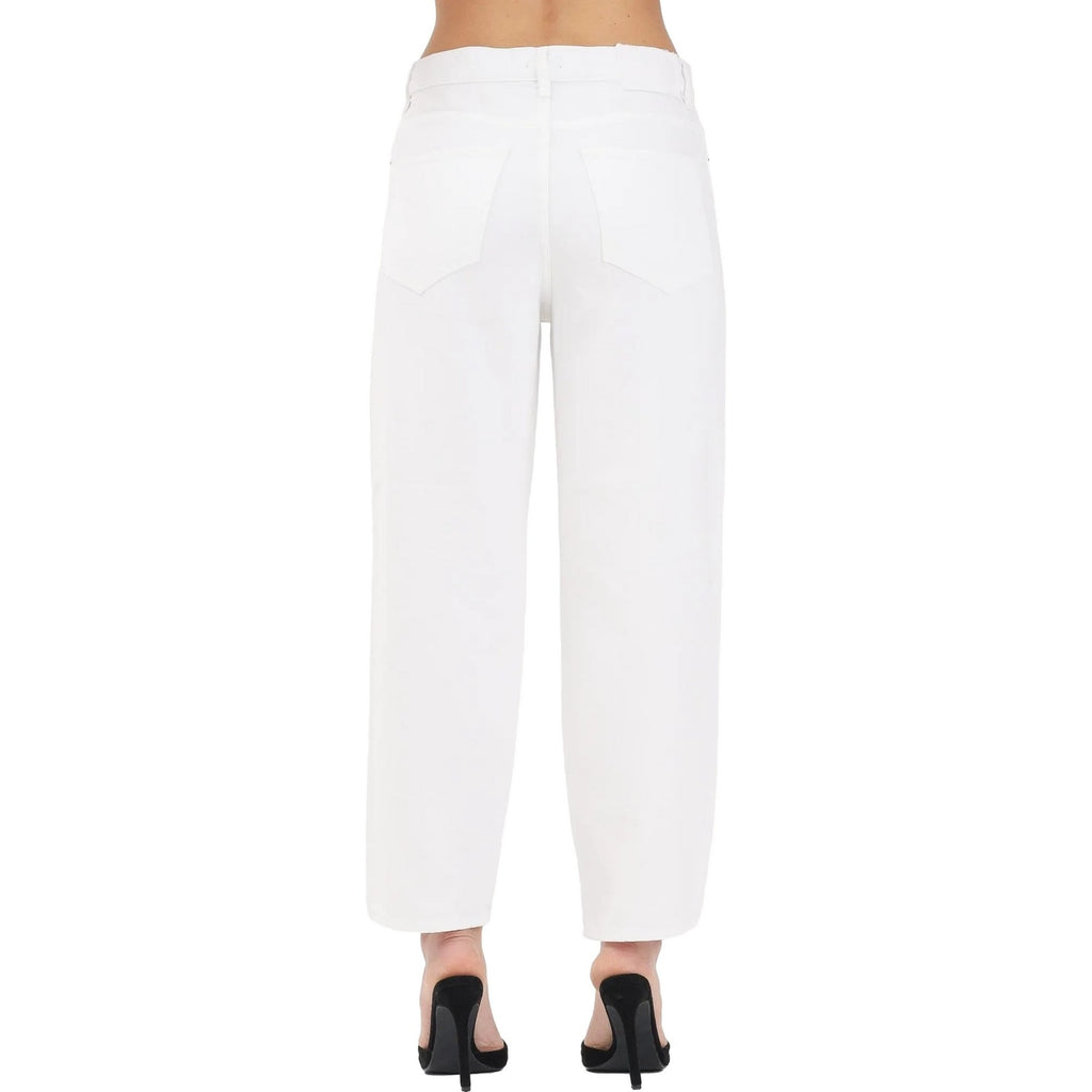 Pantaloni Donna Pinko - Estelle Egg Bull Slegato - Bianco