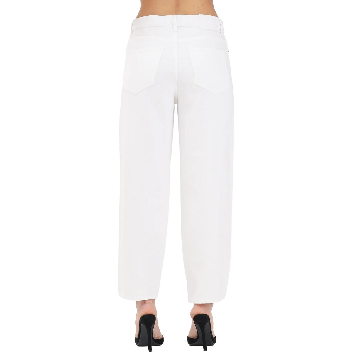 Pantaloni Donna Pinko - Estelle Egg Bull Slegato - Bianco