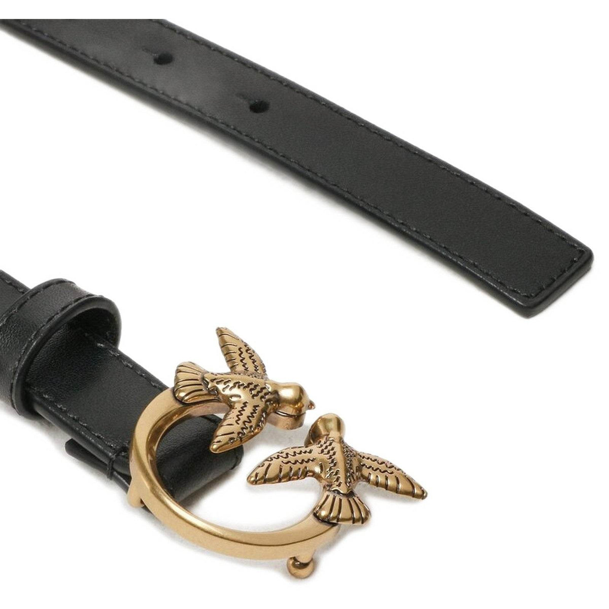 Cinture Donna Pinko - Love Berry H2 Belt Vitello Set - Nero