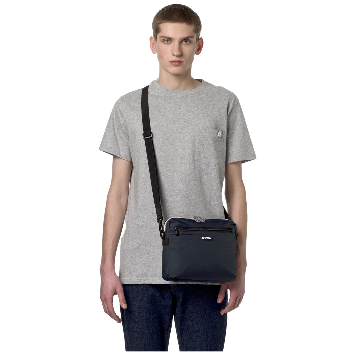 Marsupi alla moda - Uomo Unisex K-Way - Moire - Blu