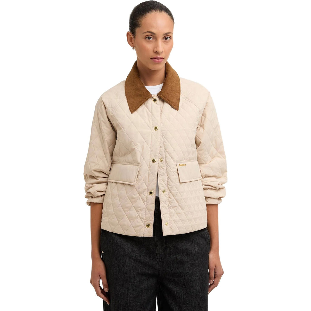 Giacche Donna Barbour - Kirby Quilted Jacket - Beige-Gianni Foti
