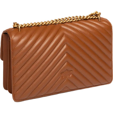 Borse a spalla Donna Pinko - Love One Classic Dc Sheep Napp - Marrone di Pinko su Gianni Foti