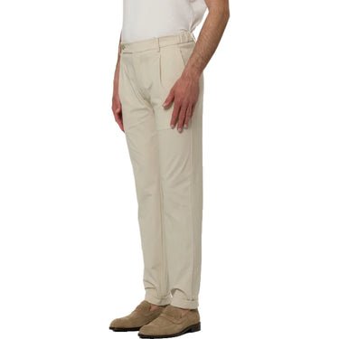 Pantaloni Uomo Berwich - Pantalone morello elix - Beige-Gianni Foti