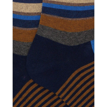 Calze Uomo Gallo - Uomo Lungo Co/Ea Fantasia Blocchi Mu - Blu