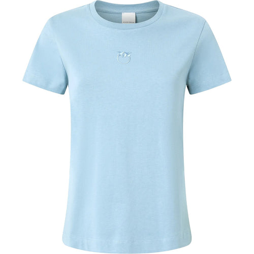 T-shirt Donna Pinko - Bussolotto T-Shirt Jersey Logo - Azzurro