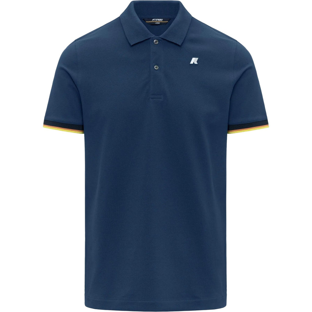 Polo Uomo K-Way - Vincent Pique - Blu-Gianni Foti