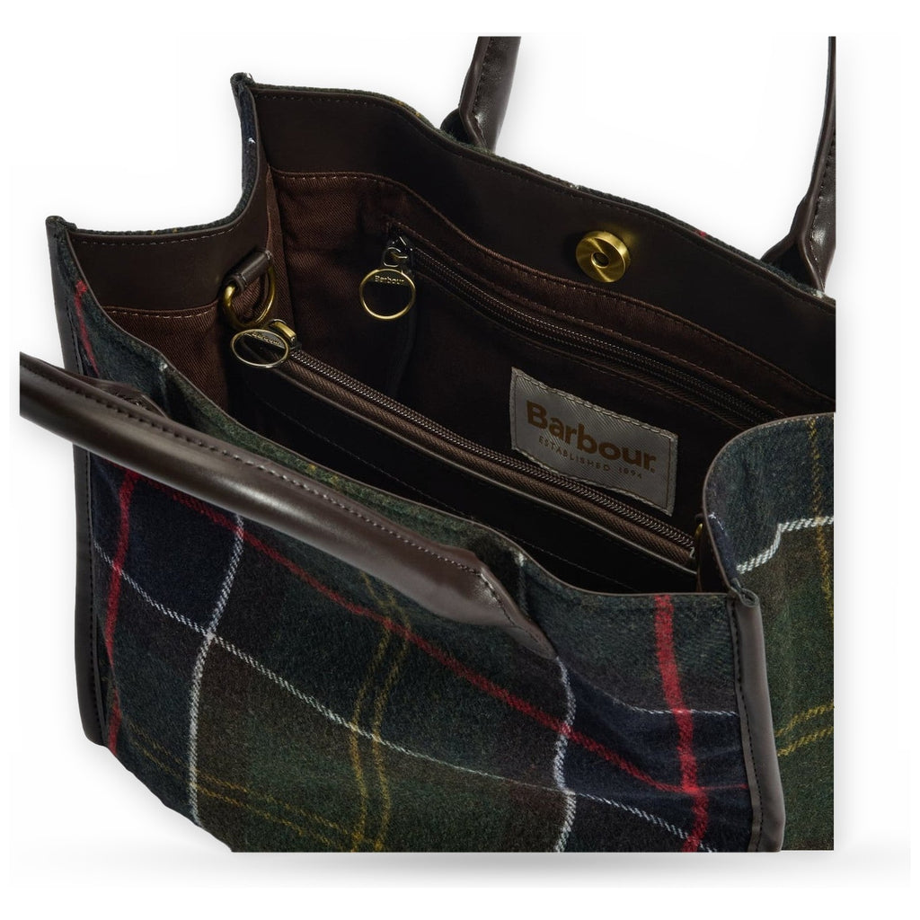 Borse Tote Donna Barbour - Barrhill Tartan Tote Bag - Multicolore