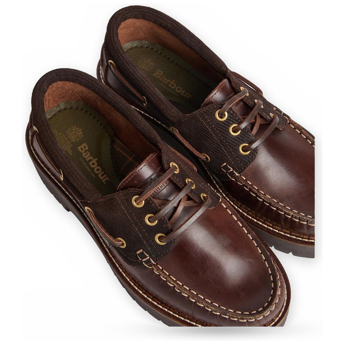 Scarpe da barca Donna Barbour - Darras Boat Shoe - Marrone
