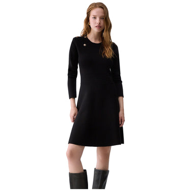 Vestiti casual Donna Liu Jo - Ecs Abito Maglia Fit&Flair - Nero