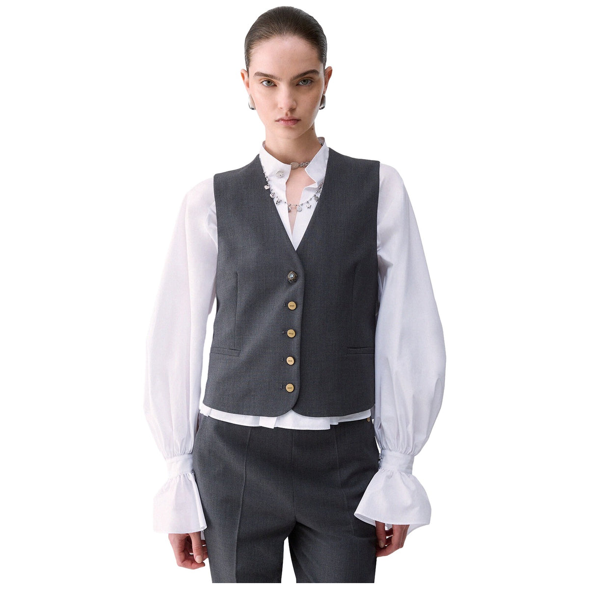 Gilet Donna Liu Jo - Gilet Flanella - Grigio