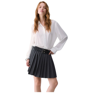 Vestiti casual Donna Liu Jo - Abito Corto Bimateriale - Grigio