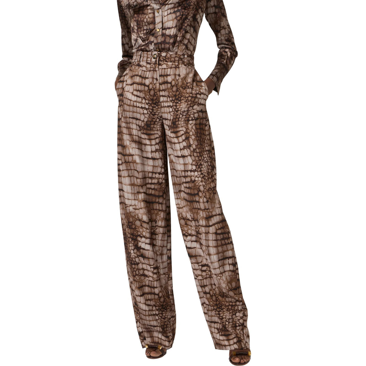 Pantaloni Donna Elisabetta Franchi - Pantalone - Marrone