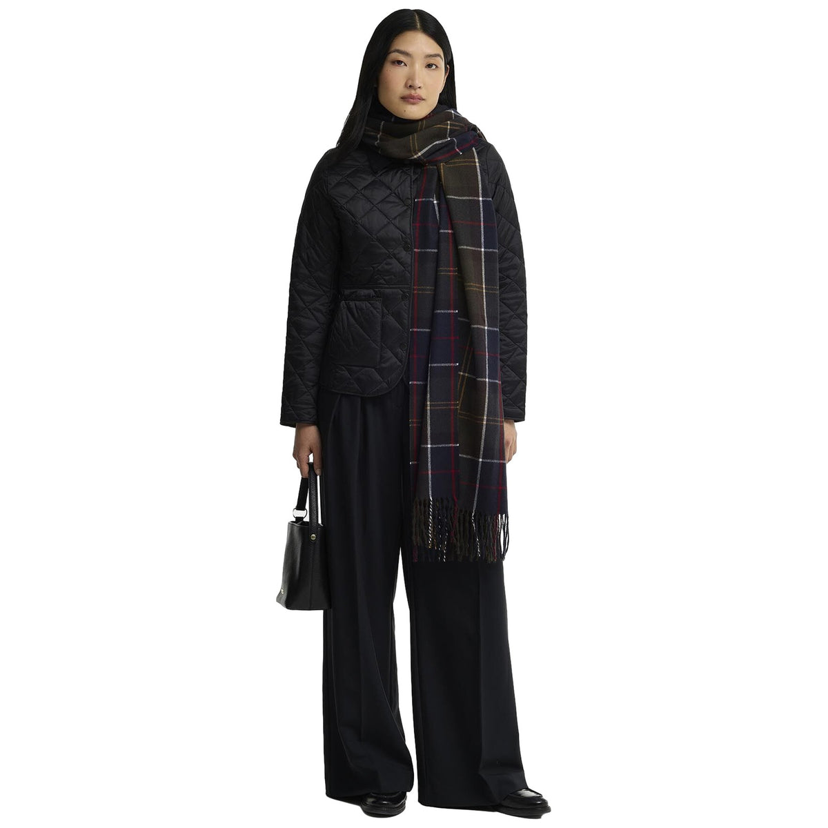 Sciarpe Donna Barbour - Stanway Tartan Wrap - Multicolore