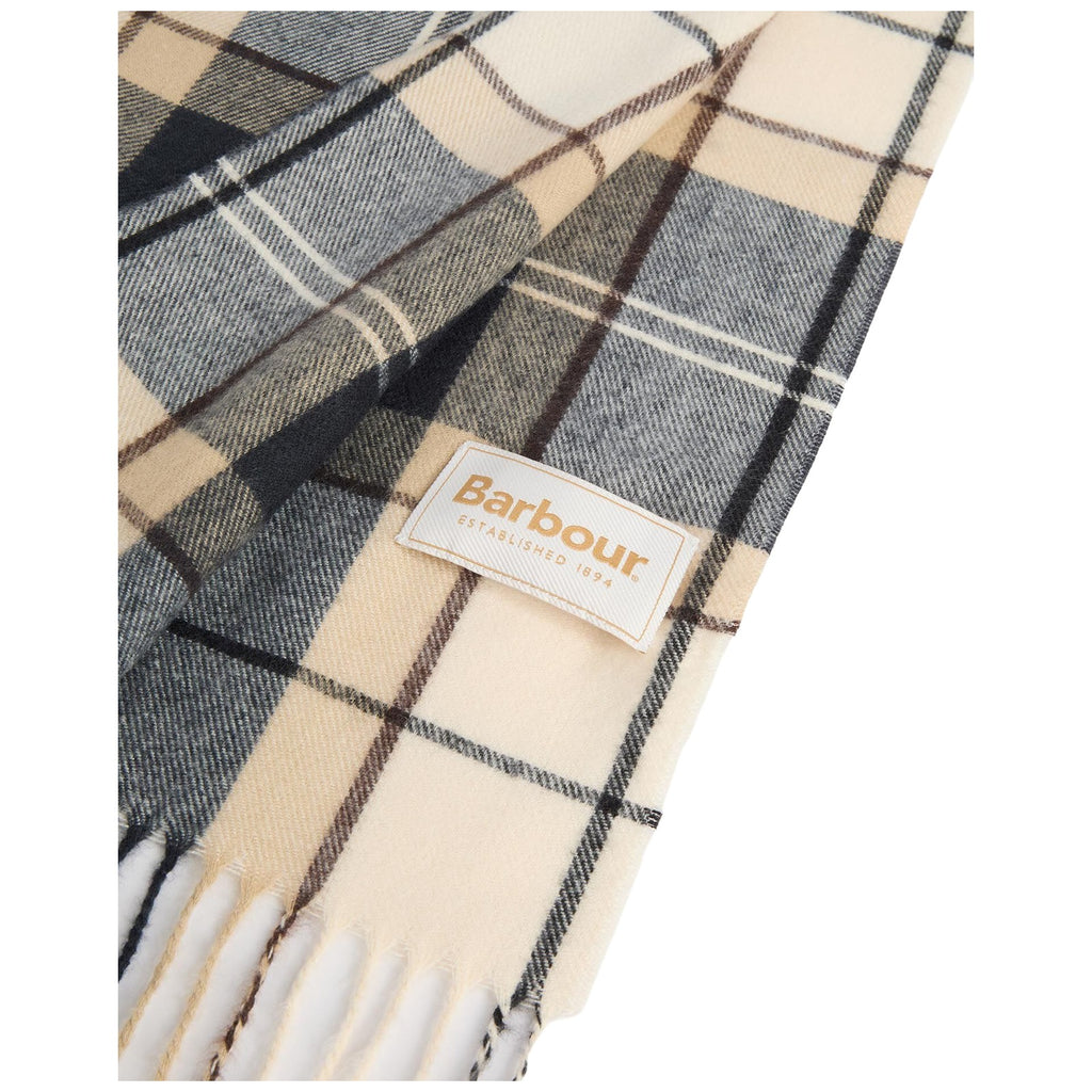 Sciarpe Donna Barbour - Stanway Tartan Wrap - Beige