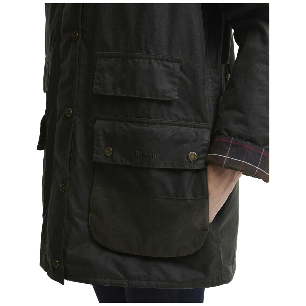 Giacche Donna Barbour - Modern Border Wax Jacket - Verde