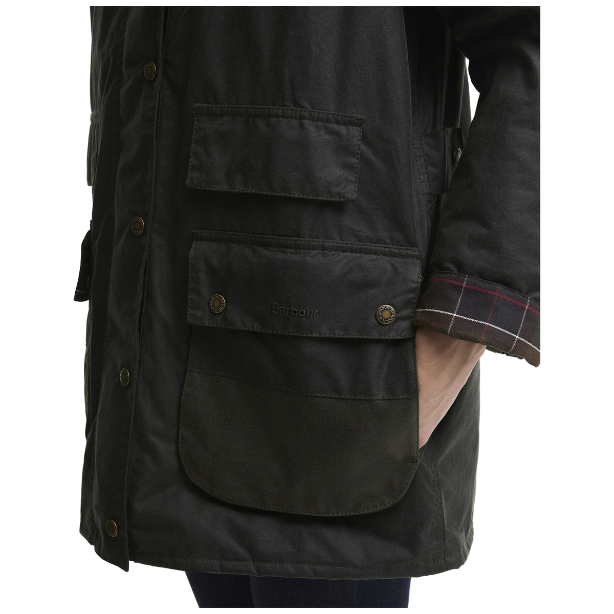 Giacche Donna Barbour - Modern Border Wax Jacket - Verde