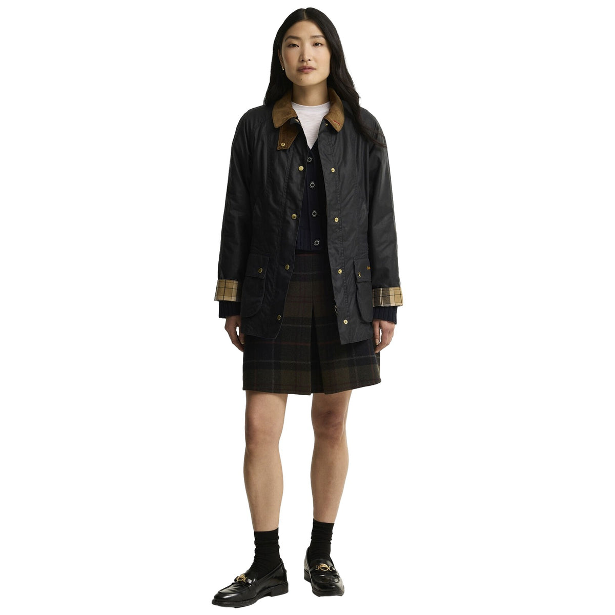 Giacche Donna Barbour - Icons Beadnell Wax Jacket - Blu