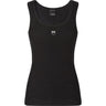 Canotte e top Donna Pinko - Calcolatore Canottiera Costina - Nero