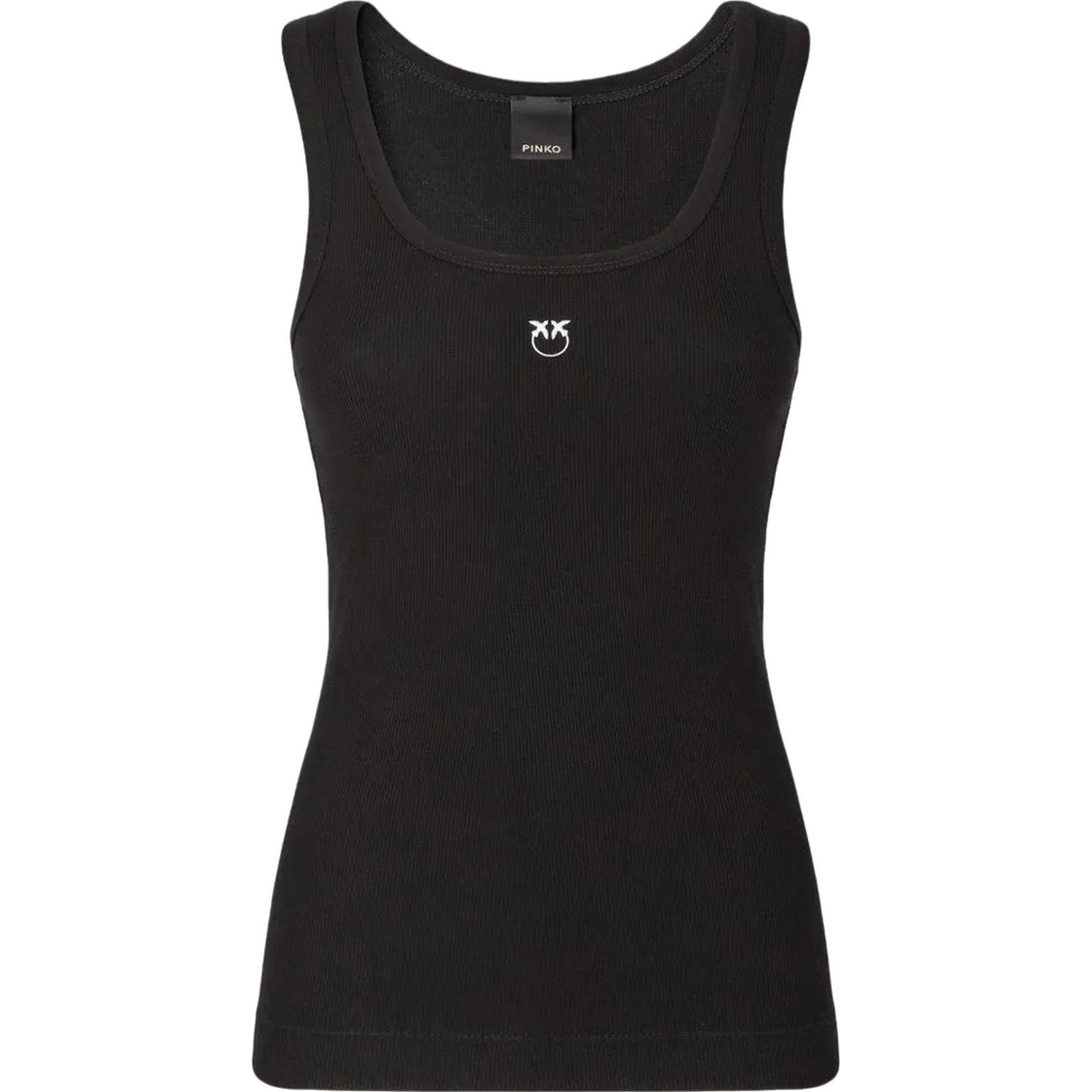 Canotte e top Donna Pinko - Calcolatore Canottiera Costina - Nero