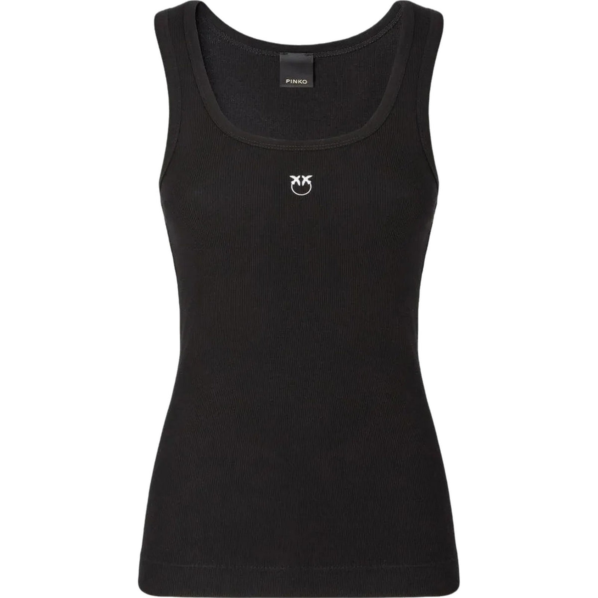 Canotte e top Donna Pinko - Calcolatore Canottiera Costina - Nero