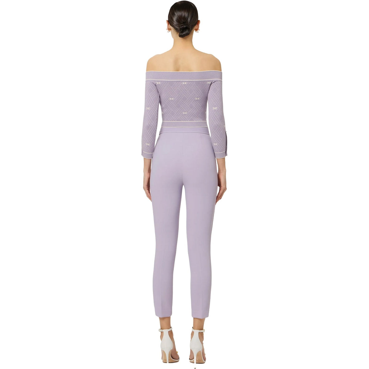 Pantaloni Donna Elisabetta Franchi - Pantalone - Lilla-Gianni Foti