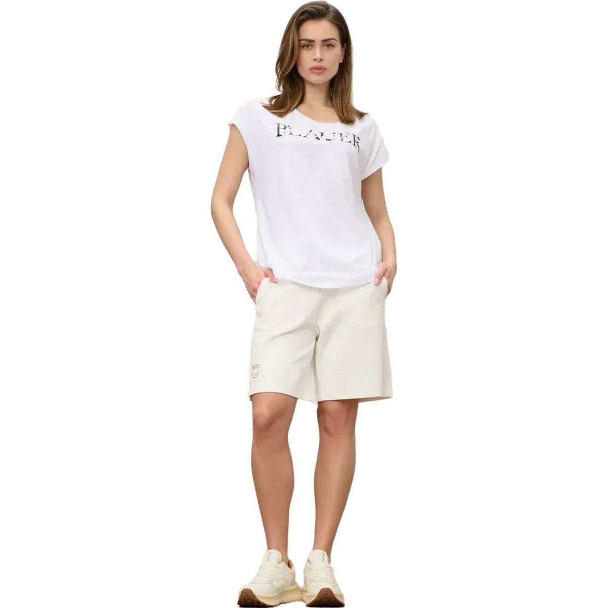 T-shirt Donna Blauer - Mohawk - Bianco-Gianni Foti