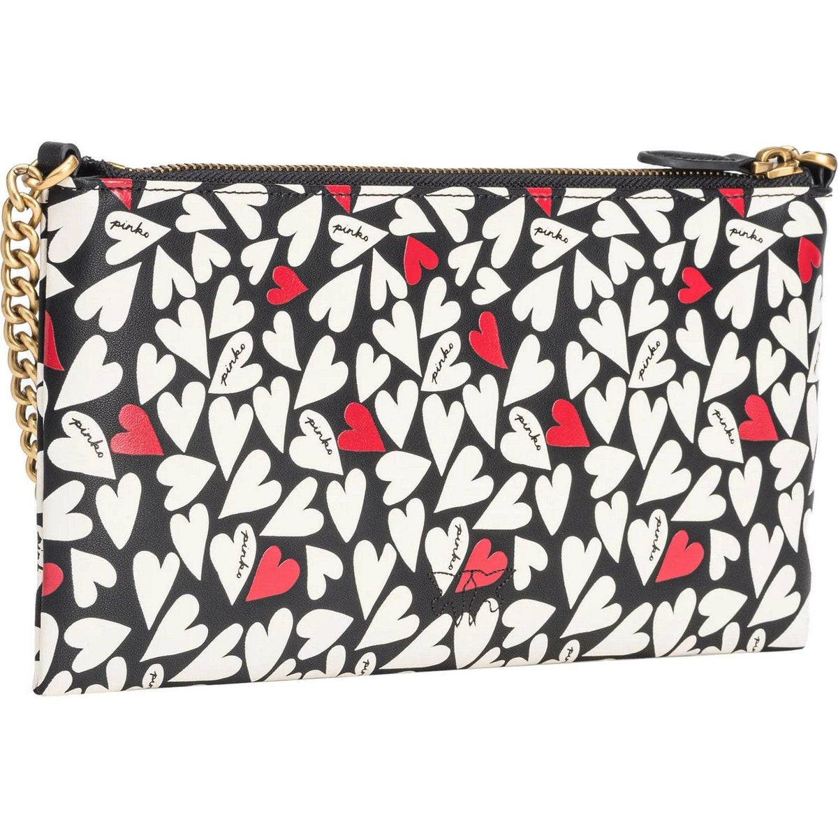 Pochette e Clutch Donna Pinko - Horizontal Flat Vitello Seta S - Nero