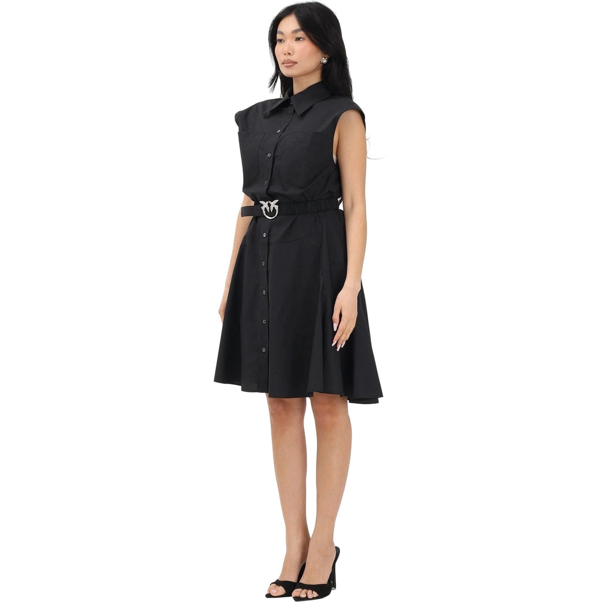 Vestiti da sera e cerimonia Donna Pinko - Anaceta Abito Popeline - Nero