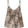 Canotte e top Donna Pinko - Udine Top Mussola Stampa Snake - Beige